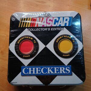 Nascar Collector's Edition Checkers Game in Tin Case Sealed Brand NEW